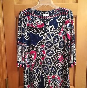 Donna Morgan Floral Abstract Dress Size 8